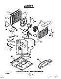 UNIT, LIT/OPTIONAL Diagram and Parts List for ACQ082XW0  Whirlpool Air Conditioner