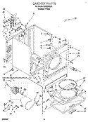 SECTION Diagram and Parts List for LET6634AQ1  Whirlpool Dryer