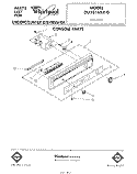 CONSOLE Diagram and Parts List for DU3016XR0  Whirlpool Dishwasher