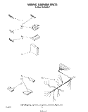 WIRING HARNESS Diagram and Parts List for DU7400XS2  Whirlpool Dishwasher