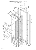 REFRIGERATOR DOOR Diagram and Parts List for KSSS36MDX03  KitchenAid Refrigerator