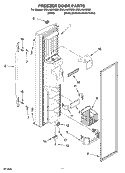 FREEZER DOOR PARTS Diagram and Parts List for ES5LHAXSQ00  Whirlpool Refrigerator