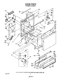 DOOR Diagram and Parts List for DU9700XR3  Whirlpool Dishwasher