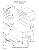 FREEZER LINER PARTS Diagram and Parts List for GB2FHDXWS06  Whirlpool Refrigerator