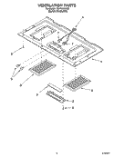 VENTILATION PARTS Diagram and Parts List for YGH7155XHS1  Whirlpool Microwave