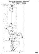 BRAKE AND DRIVE TUBE Diagram and Parts List for KAWL510BWH0  KitchenAid Washer