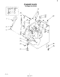 CABINET Diagram and Parts List for CFA2500W5  Whirlpool Washer
