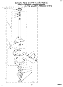 BRAKE AND DRIVE TUBE Diagram and Parts List for LLN8233BQ0  Whirlpool Washer