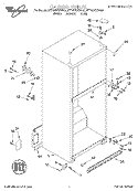 CABINET Diagram and Parts List for 8ET16NKXDG03  Whirlpool Refrigerator