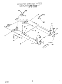 COOKTOP BURNER Diagram and Parts List for KGST300FAL0  KitchenAid Range
