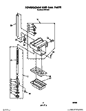 POWER SCREW AND RAM Diagram and Parts List for KCC1510  KitchenAid Trash Compactor