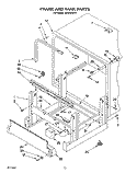 FRAME AND TANK Diagram and Parts List for KUDH230Y0  KitchenAid Dishwasher