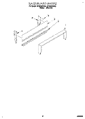 BACKGUARD Diagram and Parts List for SF3020SWW2  Whirlpool Range