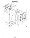 LINER Diagram and Parts List for ET18GKXSW02  Whirlpool Refrigerator