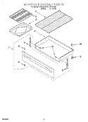 DRAWER AND BROILER Diagram and Parts List for FEP330EN1  Roper Range