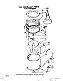 TUB AND BASKET Diagram and Parts List for LC4500XKW0  Whirlpool Washer