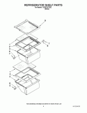 REFRIGERATOR SHELF PARTS Diagram and Parts List for TS25CFXTQ02  Estate Refrigerator