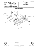 CONSOLE Diagram and Parts List for DU8700XT2  Whirlpool Dishwasher