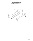 BACKGUARD Diagram and Parts List for RF0100XRW4  Whirlpool Range