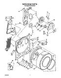 BULKHEAD, LIT/OPTIONAL Diagram and Parts List for CE2950XSW3  Whirlpool Dryer