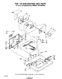 TOP, LID AND CONTROL BOX Diagram and Parts List for 3CA2100XMW0  Whirlpool Washer