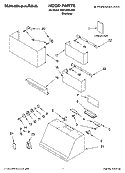 HOOD PARTS Diagram and Parts List for KWCU380JSS1  KitchenAid Range Hood