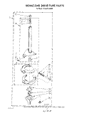BRAKE AND DRIVE TUBE Diagram and Parts List for GCA2781XSW0  Whirlpool Washer