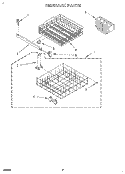 DISHRACK Diagram and Parts List for WU4300Y4  Roper Dishwasher
