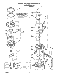 PUMP AND MOTOR Diagram and Parts List for KUDJ230YAL2  KitchenAid Dishwasher