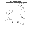 TOP VENTING PARTS Diagram and Parts List for KGRS807SBL01  KitchenAid Range