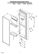 REFRIGERATOR DOOR PARTS Diagram and Parts List for KSRA22ILBL13  KitchenAid Refrigerator
