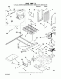 UNIT PARTS Diagram and Parts List for GD5RVAXVQ04  Whirlpool Refrigerator