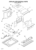 AIR FLOW AND CONTROL Diagram and Parts List for ACM124XK1  Whirlpool Air Conditioner