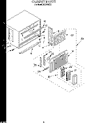 CABINET Diagram and Parts List for ACE184XD1  Whirlpool Air Conditioner