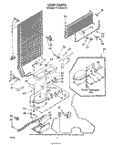 UNIT Diagram and Parts List for EV130NXRW0  Whirlpool Freezer