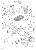 UNIT Diagram and Parts List for 4YED22PQFN01  Whirlpool Refrigerator