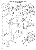 AIRFLOW AND CONTROL Diagram and Parts List for ACU082XD1  Whirlpool Air Conditioner