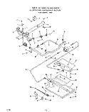 BURNER Diagram and Parts List for 1525L0A  Roper Range