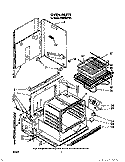 OVEN Diagram and Parts List for RS6300XVN2  Whirlpool Range