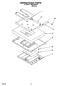 HIDDEN BAKE PARTS, MISCELLANEOUS PARTS Diagram and Parts List for YKESC308LS0  KitchenAid Range