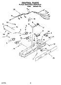 CONTROL PARTS, OPTIONAL PARTS (NOT INCLUDED) Diagram and Parts List for 6ED2FHGXSL00  Whirlpool Refrigerator
