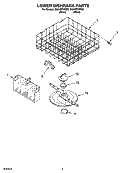 LOWER DISHRACK PARTS, OPTIONAL PARTS Diagram and Parts List for DU948PWSQ0  Whirlpool Dishwasher