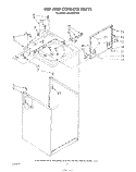 TOP AND CONSOLE , LITERATURE AND OPTIONAL Diagram and Parts List for LA5100XTF0  Whirlpool Washer