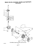 BRAKE, CLUTCH, GEARCASE, MOTOR AND PUMP Diagram and Parts List for AL6245VL0  Whirlpool Washer