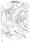LINER PARTS Diagram and Parts List for ER8MHMXML01  Whirlpool Refrigerator