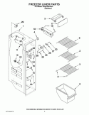 FREEZER LINER PARTS Diagram and Parts List for ED5LHAXWS07  Whirlpool Refrigerator