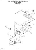 BROILER & OVEN BURNER Diagram and Parts List for FGS385BQ1  Roper Range