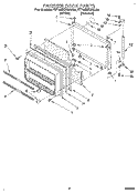 FREEZER DOOR Diagram and Parts List for RT18BKXAW00  Roper Refrigerator