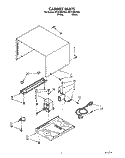 CABINET Diagram and Parts List for MT6120XYB2  Whirlpool Microwave