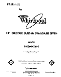 SECTION Diagram and Parts List for RB1000XKW0  Whirlpool Wall Oven